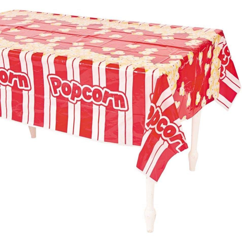 image:imagePopcorn Plastic Tablecloth Rectangular 108 x 54 Disposable Party Supplies 1 Piece