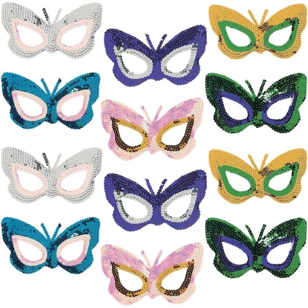 image:imageSequin Butterfly Mask Apparel Accessories 12 Pieces