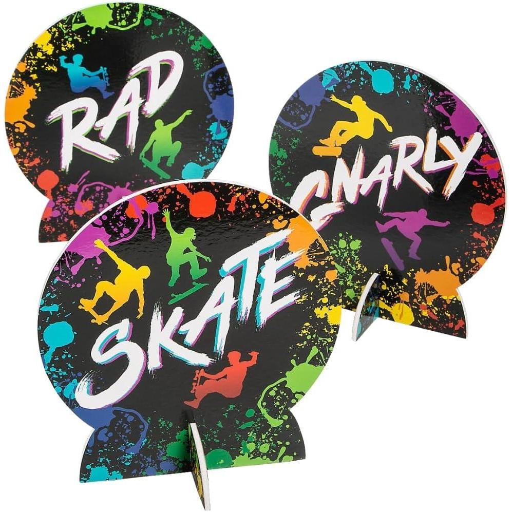 image:imageSkateboard Party Centerpieces 3 Pieces