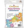 Care Bears Happy Birthday Banner – 75” Cardstock Jointed Party Banner for Kids Birthday Decorations, Rainbow Care Bears Theme Party Supplies