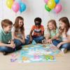 Care Bears™ “Sit The Bear on The Cloud” Party Game – 27.5″ x 20″ Cardstock Poster with 16 Character Cutouts & Blindfold (18 Count) – Fun Birthday & Classroom Activity