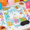 Care Bears™ “Sit The Bear on The Cloud” Party Game – 27.5″ x 20″ Cardstock Poster with 16 Character Cutouts & Blindfold (18 Count) – Fun Birthday & Classroom Activity
