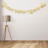 Elegant Gold “Tomorrow We Do” Cardstock Garland – 6.5″ x 84″ (1 Pc) – Ideal for Parties, Weddings & Celebrations