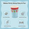 Fun Express – Little Fisherman 9oz Paper Cups for Birthday – Party Supplies – Print Tableware – Print Cups – 8 Pieces