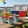 Fun Express – Little Fisherman 9oz Paper Cups for Birthday – Party Supplies – Print Tableware – Print Cups – 8 Pieces