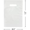 Fun Express – White Plastic Bags (50pc) – Party Supplies – Plastic Bags – 50 Pieces