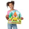 Fun Express 5″ -16 3/4″ S’More Learning Jumbo Cardstock Cutout Classroom Decorations – 8 Piece