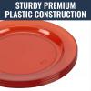 Fun Express 7 1/2″ Premium Amber Disposable Plastic Dessert Plates – 25 Count