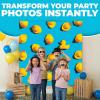 Fun Express 72″ x 72″ Bright Blue and Yellow Rubber Ducks Photobooth Backdrop, Polyester, Baby Shower Birthday Party