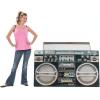 Fun Express Awesome 80’s Boom Box Stand Up – Over 4 feet Long – I Love The 1980’s Party Decor – 1 Piece – Brown