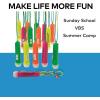 Fun Express Bulk Jesus is The Light Mini Flashlights on a Rope 48 Pack – Party Favors for Kids Birthday | Goodie Bags Stuffers for Kids | Treasure Box Toys for Classroom Prizes | Christian Gifts Bulk