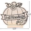 Fun Express CYO Wood Fall Blessings Pumpkin – Craft Kits – 12 Pieces