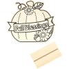 Fun Express CYO Wood Fall Blessings Pumpkin – Craft Kits – 12 Pieces