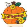 Fun Express CYO Wood Fall Blessings Pumpkin – Craft Kits – 12 Pieces