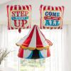 Fun Express Carnival Decorations Mylar Balloons 3 Pack – Circus Theme Party Decorations for Birthday & Events | Foil Metallic Balloons for Carnival Party Decor, Circus Decor & Fair Themed