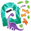 Fun Express Dinosaur VBS Picture Frame Magnet Craft Kit- VBS Vacation Bible School Supplies/Decor – Makes 12
