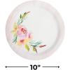 Fun Express Garden Party Pastel Floral Paper Dinner Plates – Disposable Party Plates for Weddings, Birthdays, Tea Parties, Baby Showers – Elegant Dinnerware & Tableware – 8 Pieces