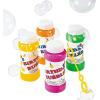Fun Express Happy Birthday Bubble Bottles – 12 Pieces – Great for Kid Party Supplies and Giveaways