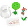 Fun Express Mother’s Day Flower Glitter Snow Globe Craft Kit – Makes 12