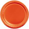Fun Express Orange Paper Dessert Plates – 7 Inch Orange Disposable Dessert Plates – Paper Plates for Birthday Wedding Holiday New Year Events & Baby Showers – Tableware Party Supplies – 24 Pieces