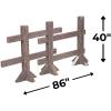 Fun Express Split Rail Fence Post Cardboard Cutout Stand-Ups Life Size – 2 Piece Set 86″ x 40″ | Western Party Decorations, Farm Theme Props for VBS, Photo Booth & Cowboy Events