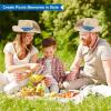 Fun Express Straw Cowboy Hats Bulk Set of 12 – Premium Western Hats for Men & Women with Blue Bandana | Perfect for Rodeo Party Decorations, Cowboy Themed Events & Western Party Favors for Adults