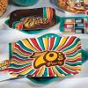 Fun Express Totally 70s Party Square Paper Dinner Plates – 70s Decorations Disposable Tableware Paper Plates – Tableware Perfect for Birthday’s, Picnic Baby Shower – 8 Pieces