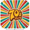 Fun Express Totally 70s Party Square Paper Dinner Plates – 70s Decorations Disposable Tableware Paper Plates – Tableware Perfect for Birthday’s, Picnic Baby Shower – 8 Pieces