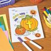 Jack o Lantern Pumpkin Face Halloween Roll Stickers ~ 100 per roll