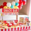 Popcorn Plastic Tablecloth – Rectangular – 108″ x 54″ – Disposable Party Supplies – 1 Piece