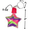 Star Sand Art Bottle Key Chains – Set of 12 – DIY Crafts for Kids and Fun Home Activities(2″ with 1″ metal ring (Pack of 2))