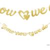 Elegant Gold “Tomorrow We Do” Cardstock Garland – 6.5″ x 84″ (1 Pc) – Ideal for Parties, Weddings & Celebrations