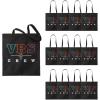 Fun Express 15″ x 17″ Large Black VBS Crew Nonwoven Tote Bags – 12 Pc.