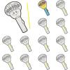 Fun Express 5 1/2″ x 10″ Color Your Own Jesus is The Light VBS Glow Stick Flashlights – 12 Pc.