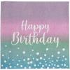 Fun Express 6 1/2″ Pastel Dip Dye Party Disposable Paper Luncheon Napkins – 16 Count