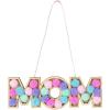 Fun Express 6 1/2″ x 2 1/4″ Mom Ornament Wood & Pom-Pom Craft Kit – Makes 12
