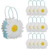 Fun Express 6″ x 6″ Medium Daisy Kraft Paper Gift Bags – 12 Pieces