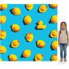 Fun Express 72″ x 72″ Bright Blue and Yellow Rubber Ducks Photobooth Backdrop, Polyester, Baby Shower Birthday Party