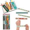 Fun Express 96 Pieces Native American Gifts Heritage Handout Kit – Educational Native American Crafts for Kids Classroom Activities | Teacher Kit for Kids with Bookmarks, Pencils & Slap Bracelets