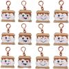 Fun Express Flat Stuffed S’More Backpack Clips & Keychains Set – Assorted Cute Plush Designs for Classroom Rewards Camp-Themed Gifts & Fun Decorations – Parties Kids’ Activities & More – 12 Pieces