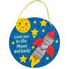 Fun Express Love You to The Moon & Back Sign Craft Kit – Makes 12
