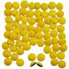 Fun Express Milk Chocolate Gems Yellow, Bulk 1088 Pc