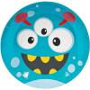 Fun Express Mini Monster Party Paper Dinner Plates – Funny Design Monster Disposable Colorful Party Plates – Halloween Birthday Baby Shower Tableware Decorations – Supplies – 8 Pieces