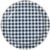 Fun Express Navy Gingham Paper Dessert Plates – Colorful Paper Plates Round Picnic Plates Disposable – Tableware Plates for Birthday Wedding Holiday Events & Baby Showers – Party Supplies – 8 Pieces