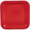 Fun Express Red Square Paper Dessert Plates – Color Themed Paper Tableware Decoration Plates – Disposable Dessert for Birthday Baby Shower Party Supplies Holiday Lunch Dessert Anniversary – 24 Pieces