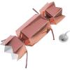 Fun Express Rose Gold Cylinder Favor Boxes with Ties – Elegant Party Favor Boxes for Weddings Birthdays Baby Showers & Special Events – Ideal for Gifts Treats Candies and Small Keepsakes – 24 Pieces