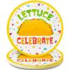 Fun Express Taco Dinner Plates – Vibrant & Durable Disposable Plates for Taco Night Birthdays Celebrations & Special Events – Perfect for Serving Tacos Snacks – 9 inch, 8 Pieces – Multicolor