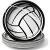Fun Express Volleyball Party Paper Dinner Plates – Volleyball Party Dessert Plates Sports Birthday Baby Showers Holidays Decorations – Volleyball Party Supplies Paper Plates – 8 Pieces(Volleyball)