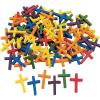 Fun Express Wonderful Wood Cross Beads – Kids Craft Activity Set, Creative Play Supplies