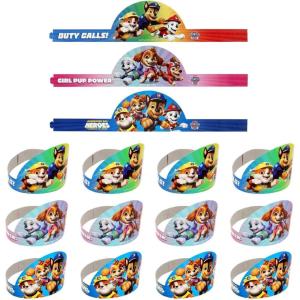 22 1/2″ x 4 3/4″ PAW Patrol Character & Phrase Cardstock Crowns – 12 Pc.